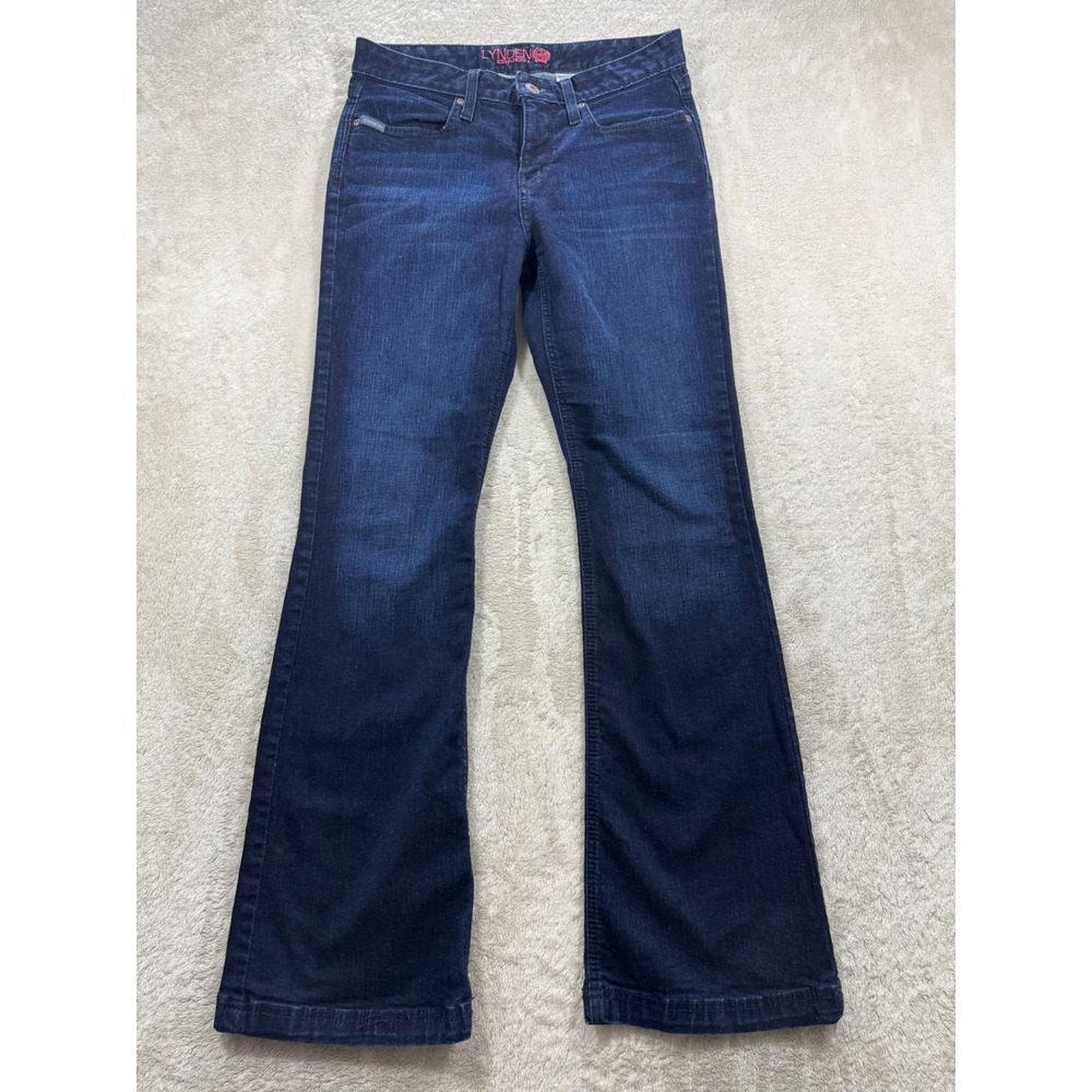 Cinch Womens Lyden Bootcut Stretch Dark Wash Blue Jeans 29/7 R Meas: 30x32